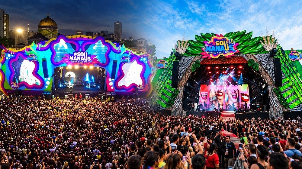 Sou Manaus 2026: artistas e shows por dia