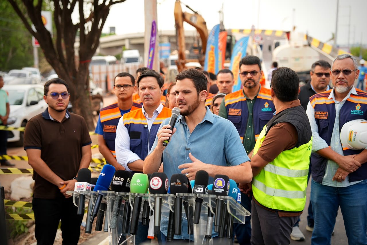 Renato Junior antecipa abertura de viaduto na avenida Coronel Teixeira